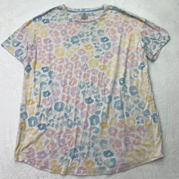 3X Secret Treasures Set of 3 Night Shirts Soft TShirt XXXL Rainbow Fun Colorful - Picture 6 of 10